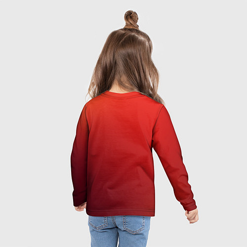 Детский лонгслив С Новым годом - с новым счастьем / 3D-принт – фото 6