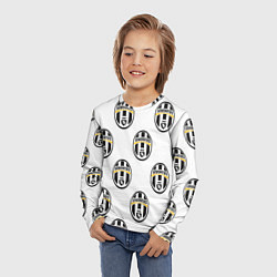 Лонгслив детский Juventus Pattern, цвет: 3D-принт — фото 2