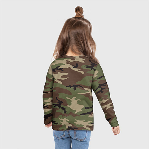 Детский лонгслив Униформа дембеля / 3D-принт – фото 6