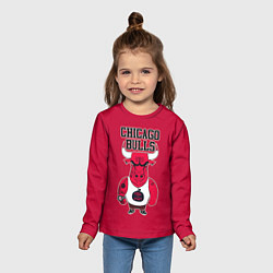 Лонгслив детский Chicago bulls, цвет: 3D-принт — фото 2