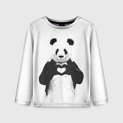 Детский лонгслив Panda Love