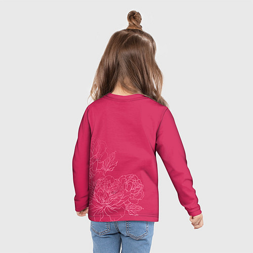 Детский лонгслив Её величество Алёна / 3D-принт – фото 6