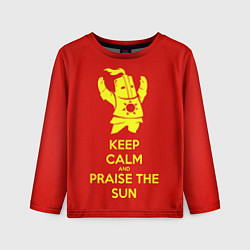 Детский лонгслив Keep Calm & Praise The Sun