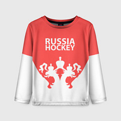 Детский лонгслив Russia Hockey