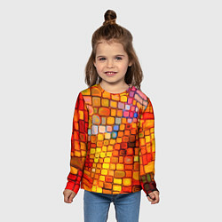 Лонгслив детский Текстуры, цвет: 3D-принт — фото 2