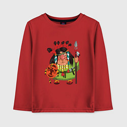 Детский лонгслив Забавные Индейцы 8