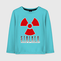 Лонгслив хлопковый детский STALKER: Shadow of Chernobyl, цвет: бирюзовый