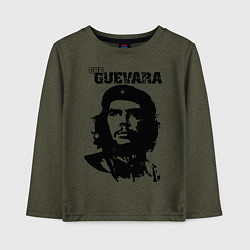 Лонгслив хлопковый детский Che Guevara, цвет: меланж-хаки