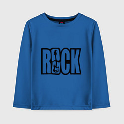 Детский лонгслив Rock Logo