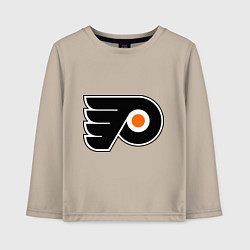 Лонгслив хлопковый детский Philadelphia Flyers, цвет: миндальный