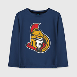 Лонгслив хлопковый детский Ottawa Senators, цвет: тёмно-синий