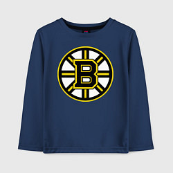 Лонгслив хлопковый детский Boston Bruins, цвет: тёмно-синий