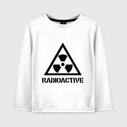 Лонгслив хлопковый детский Radioactive, цвет: белый