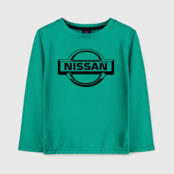 Лонгслив хлопковый детский Nissan club, цвет: зеленый