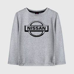 Лонгслив хлопковый детский Nissan club, цвет: меланж