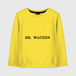 Лонгслив хлопковый детский Dr. Watson, цвет: желтый
