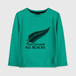 Лонгслив хлопковый детский New Zeland: All blacks, цвет: зеленый