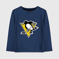 Лонгслив хлопковый детский Pittsburgh Penguins, цвет: тёмно-синий