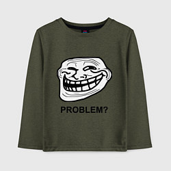 Детский лонгслив Trollface. Problem? Проблемы?