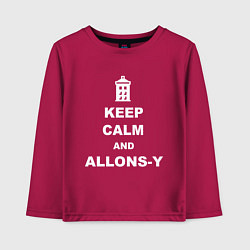 Детский лонгслив Keep Calm & Allons-Y