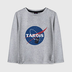 Лонгслив хлопковый детский Tardis NASA, цвет: меланж