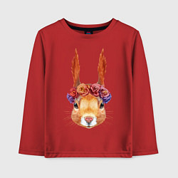Детский лонгслив Белка с венком