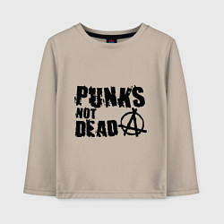 Детский лонгслив Punks not dead