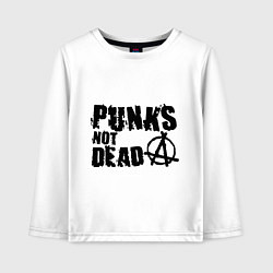 Детский лонгслив Punks not dead