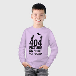 Лонгслив хлопковый детский 404, цвет: лаванда — фото 2