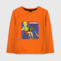Лонгслив хлопковый детский The Offspring: Americana, цвет: оранжевый