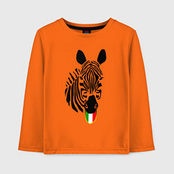 Лонгслив хлопковый детский Juventus Zebra, цвет: оранжевый