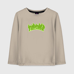 Лонгслив хлопковый детский Fresher, цвет: миндальный