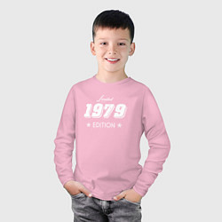 Лонгслив хлопковый детский Limited Edition 1979 цвета светло-розовый — фото 2
