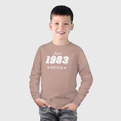 Лонгслив хлопковый детский Limited Edition 1983, цвет: пыльно-розовый — фото 2