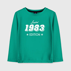 Лонгслив хлопковый детский Limited Edition 1983, цвет: зеленый