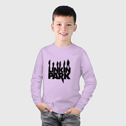 Лонгслив хлопковый детский Linkin Park, цвет: лаванда — фото 2