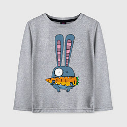 Детский лонгслив Заяц с морковкой