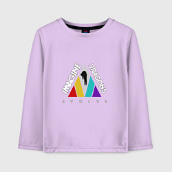 Лонгслив хлопковый детский Imagine Dragons: Evolve, цвет: лаванда