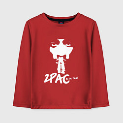 Лонгслив хлопковый детский 2Pac: All Eyez On Me, цвет: красный