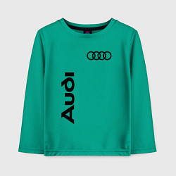 Лонгслив хлопковый детский Audi Style, цвет: зеленый