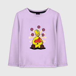 Лонгслив хлопковый детский Homer Relax, цвет: лаванда