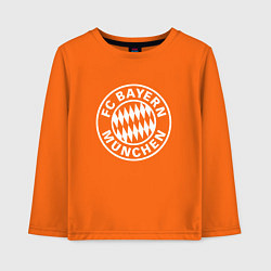 Лонгслив хлопковый детский FC Bayern Munchen, цвет: оранжевый