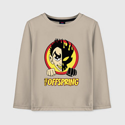 Лонгслив хлопковый детский The Offspring Boy, цвет: миндальный