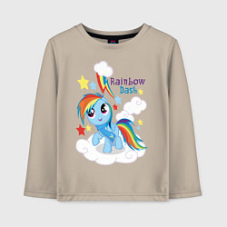 Детский лонгслив Rainbow Dash