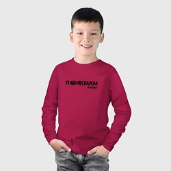 Лонгслив хлопковый детский Turnikman Inside, цвет: маджента — фото 2