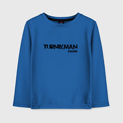 Лонгслив хлопковый детский Turnikman Inside, цвет: синий