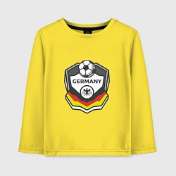 Лонгслив хлопковый детский Germany League, цвет: желтый