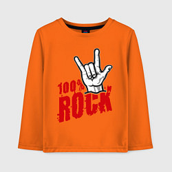 Детский лонгслив 100% Rock