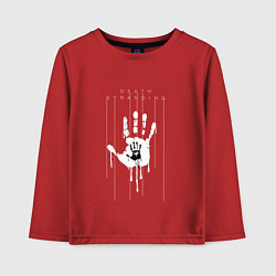 Лонгслив хлопковый детский Death Stranding: Hand, цвет: красный