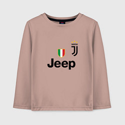 Лонгслив хлопковый детский Ronaldo: Juve Sport, цвет: пыльно-розовый